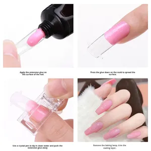 Pince à ongles en plastique pour modelage de gel de cristal, outil de pincement en C, fournitures professionnelles pour nail art - Product Image 2