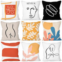 Housse de coussin décorative en velours doux et court, personnalisable avec logo, pour hôtel et maison, 45x45cm, vente en gros