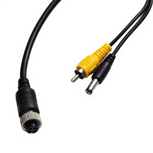 <span class=keywords><strong>สาย</strong></span>ต่อขยายกล้อง <span class=keywords><strong>AV</strong></span> แบบโคแอกเชียล SWB108 หุ้มฉนวนแบบถัก 4 ขา ตัวเมีย เป็น RCA ตัวผู้ สำหรับระบบกล้องมองหลังรถยนต์ - Product Image 4