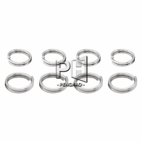 Anneaux à Double saut en acier inoxydable, 5, 6, 7, 8, 10 et 12mm, connecteurs de bricolage, fournitures pour la fabrication de bijoux