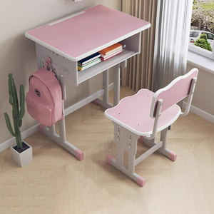 Meubles scolaires modernes, ensemble <span class=keywords><strong>table</strong></span> et <span class=keywords><strong>chaise</strong></span> de classe en bois, <span class=keywords><strong>table</strong></span> d'étude pour élèves avec rangement pour enfants de maternelle - Product Image 2