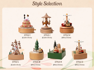 Personalisierte Holz-Spieluhr, Gravierte Namens-Spieluhr, Personalisierte Spielzeuge für Kinder, Babyparty-Geschenk, Neugeborenen-Geschenk, Weihnachtsgeschenk - Product Image 2