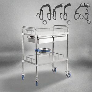 Chariot médical en acier inoxydable, chariot d'hôpital en acier inoxydable, chariot médical, chariot d'hôpital, mobilier d'hôpital en acier inoxydable - Product Image 3