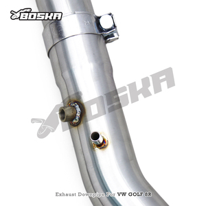 Tubo de Escape de Flujo Libre de Acero Inoxidable SUS304 Boska, Downpipe Recto de Ajuste Directo en Stock para VW Golf 8R 2.0T 2020-2024 con OPF - Product Image 4