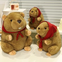 Vente chaude Petit Chaperon Rouge Marmotte En Peluche Jouet Doux Confortable À L'heure Du Coucher Et Soulager Le Stress Cadeau D'anniversaire Des Enfants