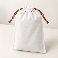Sac à bougies en coton et lin de haute qualité à fond rond avec cordon de serrage, pochette à bougies, sac à cosmétiques en mousseline de coton naturel, sac anti-poussière