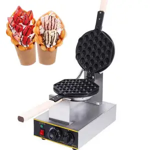 Fabrikada toptan waffle demir tatlı kızartması yumurta şekli waffle makinesi ile fabrika fiyat