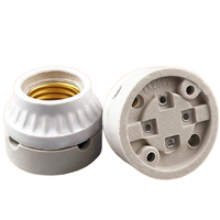 Nouveau support de lampe chauffante en céramique blanche résistant aux hautes températures, à vis E27, pour l'élevage de volailles