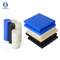 Ventes d'usine de plaques et panneaux en polyamide extrudé (MC Nylon) bleu, noir, blanc