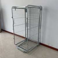 Cage à palettes pliable en treillis métallique en acier doux pour entrepôt, haute sécurité