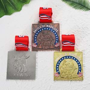 Medallas Personalizadas de Metal, Aleación de Zinc, para Artes Marciales, Cuadradas, en Oro, Plata y Cobre, con Esmalte 3D, para Deportes de Combate - Product Image 4