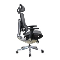 Chaise de bureau de direction de luxe réglable, design moderne, ergonomique, pivotante, avec support lombaire en maille, pour atelier, hôtel, usage commercial