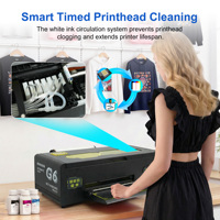 Imprimante DTF Erasmart pour T-Shirts Entrepôt US, Machine d'Impression 30cm A3 1390, Imprimante Transfert Film PET Rouleau à Rouleau