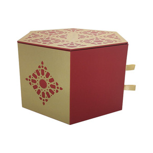 Sang trọng hình lục giác hộp Snack cho kẹo đường sô cô la & cho Cookie biểu tượng tùy chỉnh dập nổi giấy chèn & ngăn cho bao bì thực phẩm - Product Image 2