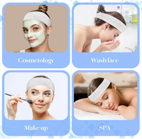 Bandeaux de spa jetables OEM/ODM, bandeaux faciaux doux en non-tissé, bandeaux élastiques pour traitements de beauté, fournitures en gros pour salons et esthéticiennes