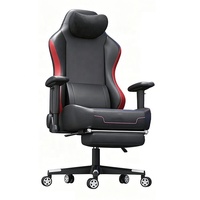 Siège de jeu inclinable pour streaming e-sport, idéal pour la pause déjeuner, cybercafé, café internet, avec coussin lombaire motif chat.