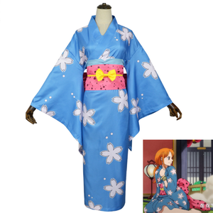 ชุดคอสเพลย์อนิเมะยูกาตะกิโมโนแบบขายส่ง ชุดคอสเพลย์วันพีซ คิงเนชั่น นามิ สำหรับเกม - Product Image 1