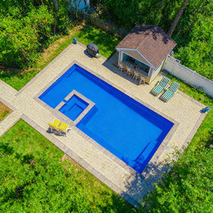 สระว่ายน้ำสำหรับครอบครัวขนาดเล็กพร้อมน้ำตกสำหรับเด็ก ทนทานต่อรังสียูวี - Product Image 2