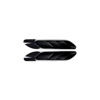 Autocollant de voiture en ABS noir brillant et motif carbone pour aérateur de pare-chocs, compatible avec Mercedes-Benz Classe C W206 C63 C200 C260 2022+