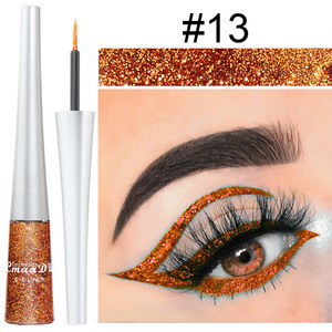 16 colores de sombra de ojos, delineador de ojos, herramientas de maquillaje líquido para uso diario de maquillaje para mujer - Product Image 2