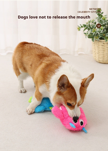 Pesce principessa molare masticare mordente stridulo peluche Pet <span class=keywords><strong>Dog</strong></span> giocattolo morbido e durevole giocattolo da masticare per cani - Product Image 3