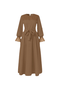 Middle Eastern Ladies Solid Color Lace Patchwork Pleated Abaya Fashion <strong>Dress</strong> Bulk Elegant Pakistani <strong>Egyptian</strong> Women <strong>Muslim</strong> <strong>Dress</strong> - Product Image 2