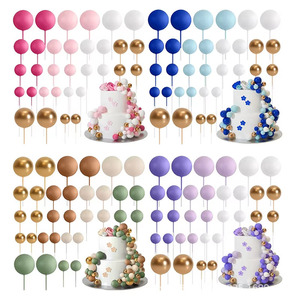 32Pcs Hiasan Kue Bentuk Bola Mini Balon Hiasan Kue Bola Busa Tusuk Kue Bola Hiasan Kue Dekorasi Kue - Product Image 1