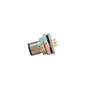 Conector Circular M12 con Brida, Macho/Hembra, Cuatro/Ocho Pines, 8 Pines, Acero Inoxidable, PVC, Impermeable IP67 - Product Image 3