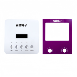 Panneau tactile en acrylique découpé sur mesure par CNC, sérigraphié, avec surface vernie, modèle QD-215, Guangdong, pour l'électronique - Product Image 5