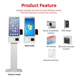 Quiosco de Pedidos Todo en Uno en Oferta, Fabricante de Quioscos con Pantalla Táctil de 23.8'' para Pagos con Aceptador de Efectivo para Bancos - Product Image 4
