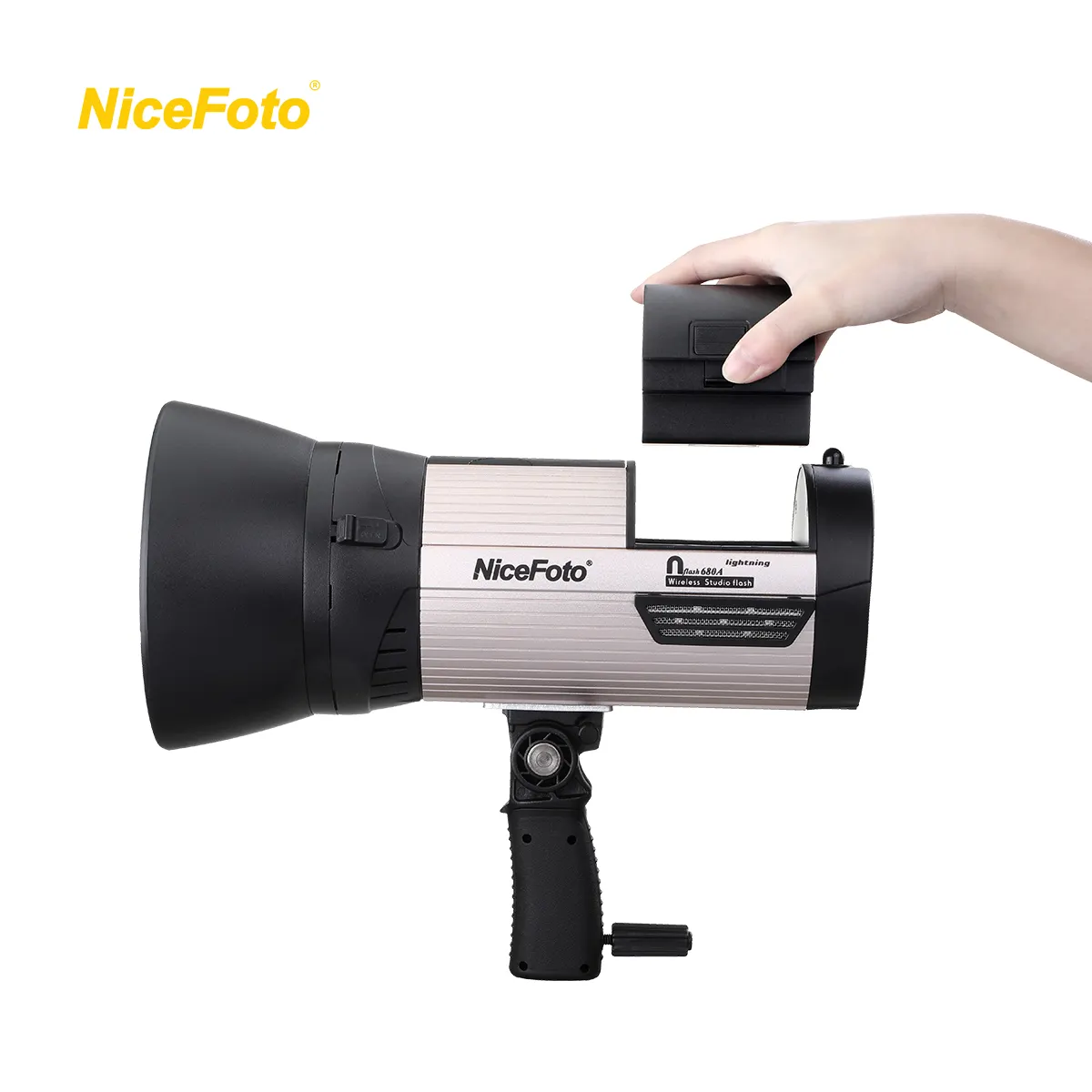 Nicefoto 680A 680W Battery Powered Professional Bowens Outdoor Photography Photo Strobe Studio Camera Flash Light