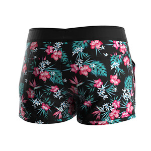 Shorts de Playa para Mujer, Corte Acampanado, Ajuste Seguro, Estampado Floral Personalizado para Actividades de Verano - Product Image 2