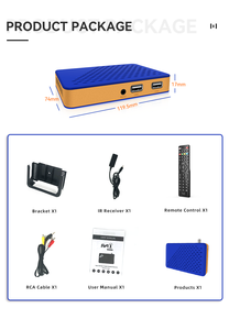 Prix usine prêt Stock personnaliser 168mm PVR BT 5.0 décodage de sortie Mini DVB S2 Tv Tuner Dvbs2 décodeur - Product Image 5