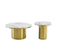 Table basse moderne minimaliste de luxe léger, combinaison de tables basses rondes nordiques, petite table d'angle créative