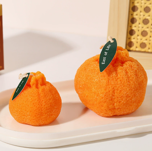 Bougie parfumée décorative Lovsens Trendy Ugly Orange, idéale pour la maison, la photographie, les cadeaux de fêtes et l'aromathérapie. - Product Image 1