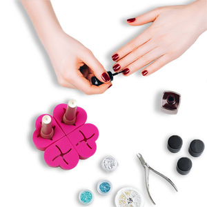 Cute Silicone Lipstick <b>Holder</b> Set 4 In 1 Magnetic <b>Makeup</b> Organizer For Lipstick Storage - Product Image 2