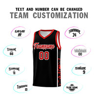 Ensemble maillot de basket-ball personnalisé à conception latérale dégradée, shorts, uniformes de sport réversibles respirants pour adultes, jeunes, imprimés pour l'été