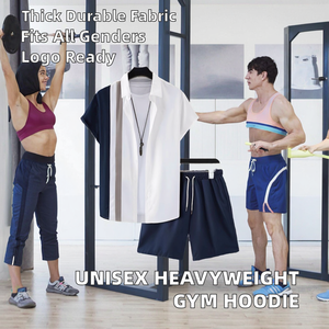 เสื้อฮู้ดดี้ผ้าฝ้ายหนานุ่มสำหรับผู้ชายและผู้หญิง พิมพ์ลาย ไซส์ใหญ่ สกรีนโลโก้ได้ ใส่เล่นกีฬา - Product Image 2