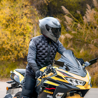 Gilet sans manches gonflable pour moto, combinaison d'équitation pour motocyclette, gilet chaud-froid résistant au froid,