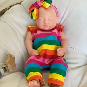 Muñeca Reborn de Silicona con Aspecto Realista, Bebé Desnudo con Chupete - Product Image 1