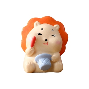 Adornos de micropaisaje Weij, pequeños leones de dibujos animados, artesanías decorativas de resina para bricolaje, escritorio, pequeños - Product Image 1