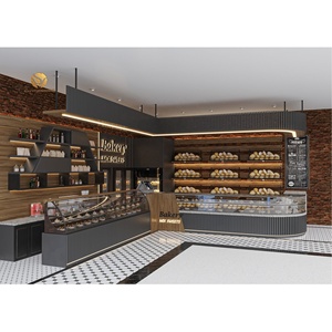 Bancone da forno in vendita caffetteria Interior Design banconi da caffè commerciali <span class=keywords><strong>arredamento</strong></span> per <span class=keywords><strong>pasticceria</strong></span> - Product Image 1
