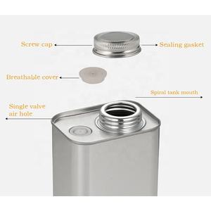 Venta al por mayor redondo cuadrado <span class=keywords><strong>Metal</strong></span> suelto té contenedor de estaño hermético apilable café en polvo latas bote embalaje lata para café - Product Image 2