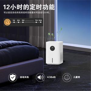 4L Cold Evaporation <b>Humidifier</b> Quiet Operation For Home Bedroom Office Use White - Product Image 5