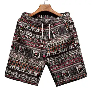 Kleding Leveranciers Custom Mode Goedkope 100% Polyester Nylon Bedrukt Heren Strand Shorts