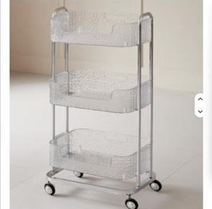 Carrito de Salón Transparente Profesional en Oferta, Estante de Almacenamiento Móvil de Alta Calidad para Salones de Belleza, Almacenamiento Conveniente para Peluquerías - Product Image 5