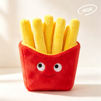 Peluche Mignonne Fast-Food : Hamburger, Pizza, Frites, Donut, Crème Glacée – Coussin Doux et Rembourré, Cadeau Créatif en Peluche Alimentaire pour Commandes en Gros