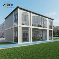 Villa Mewah Modern Prefabrikasi 20ft Murah dari Pabrik Cina dengan Kamar Tidur, Rumah Kontainer Flat Pack, Hunian Luar Ruangan, Material Baja