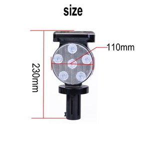 Feu de signalisation routière solaire GPS à 12 LED avec poignée <span class=keywords><strong>en</strong></span> ABS/PC, base magnétique et coque réflectrice IP66 pour utilisation sur autoroute - Product Image 5
