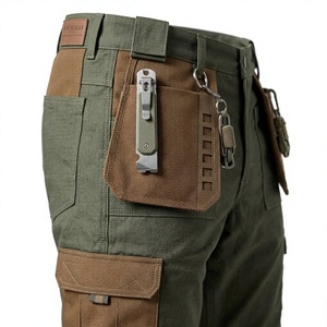 Lightweight Cotton Twill Canvas Casual Workwear <b>Cargo</b> <b>Pants</b> Ripstop Tactical Waterproof <b>Working</b> Trousers Multi Pocket - Product Image 6